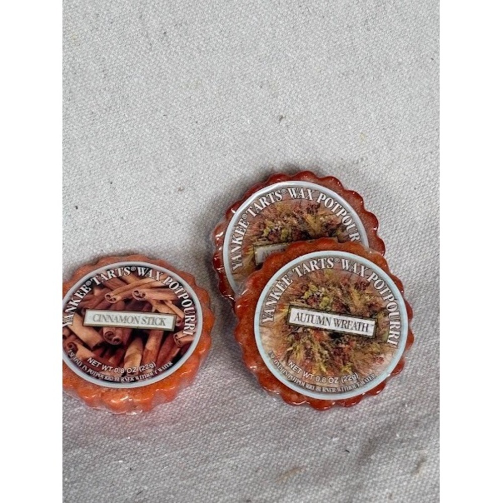Yankee Candle Tarts‎ Wax Potpourri Cinnamon Stick Autumn Wreath Home Fragrance